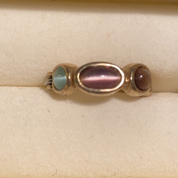 Lia Sophia Small Gold Tone Hoop Earrings - Picture 6 of 6